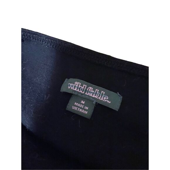 Wild Fable Black Ruffle Mini Dress Formal Party Cocktail - Picture 6 of 7